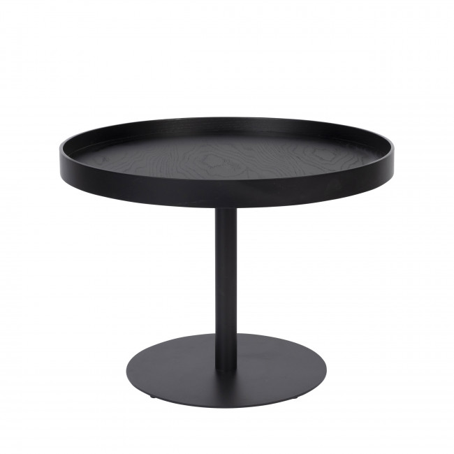Yuri - Table d'appoint ronde en bois et métal ø56cm