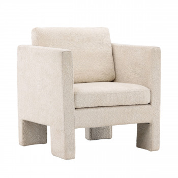 Ragusa - Fauteuil en tissu bouclette
