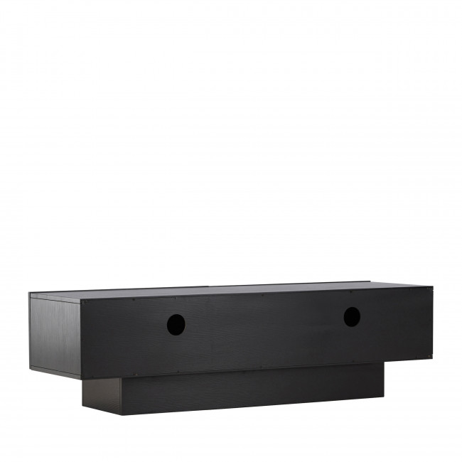 Cuenca - Meuble TV 2 portes battantes en bois L160cm