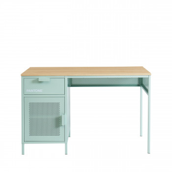 Nino - Bureau 1 porte 1 tiroir en métal PANTONE L120cm