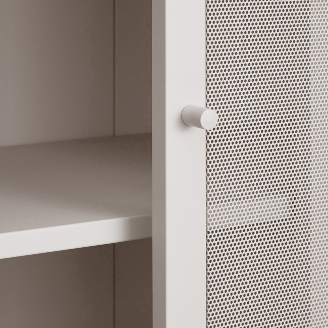 Kiso - Vaisselier 4 portes, 2 niches en métal H180cm