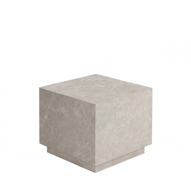 Lipani - Table d'appoint carrée effet marbre 45x45cm