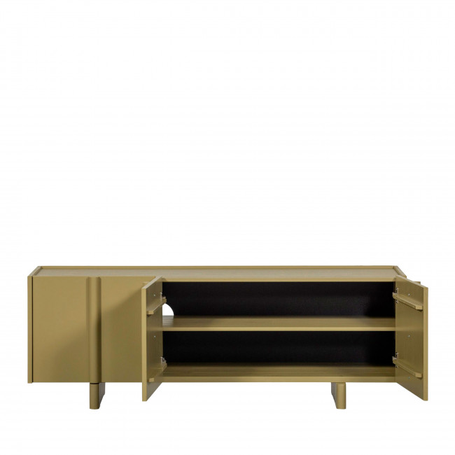 Basu - Meuble TV 3 portes en bois L152cm