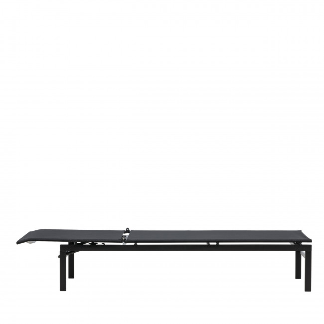 Massimo - Chaise longue inclinable en aluminium