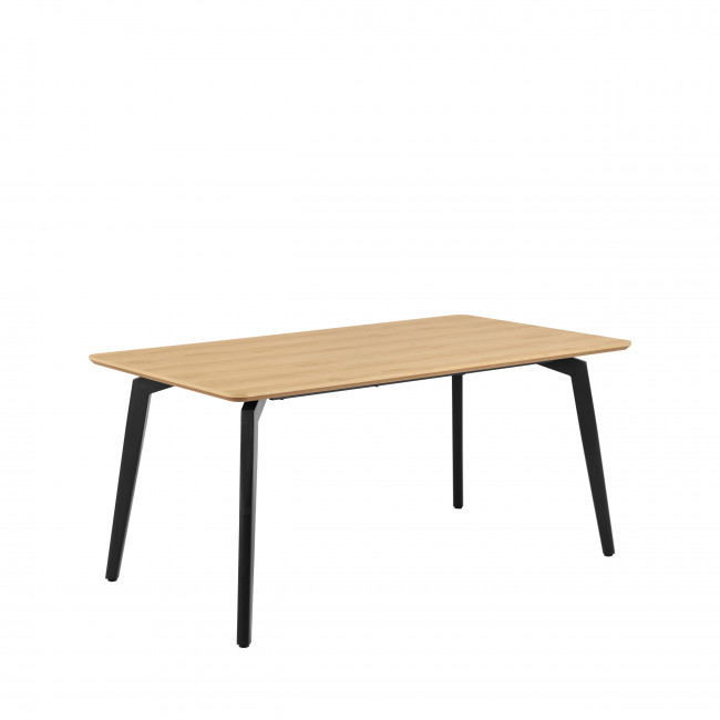 Lunka - Table à manger 4 personnes en bois et métal