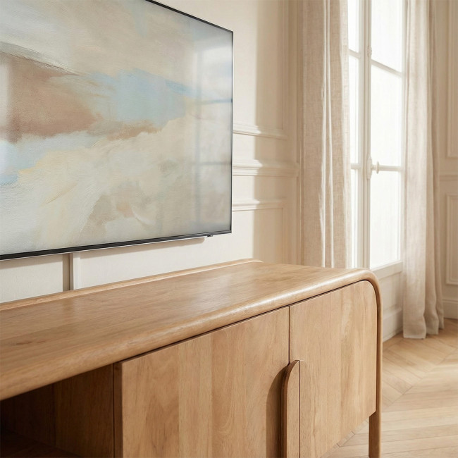 Bali - Meuble TV 2 portes en bois massif L150cm