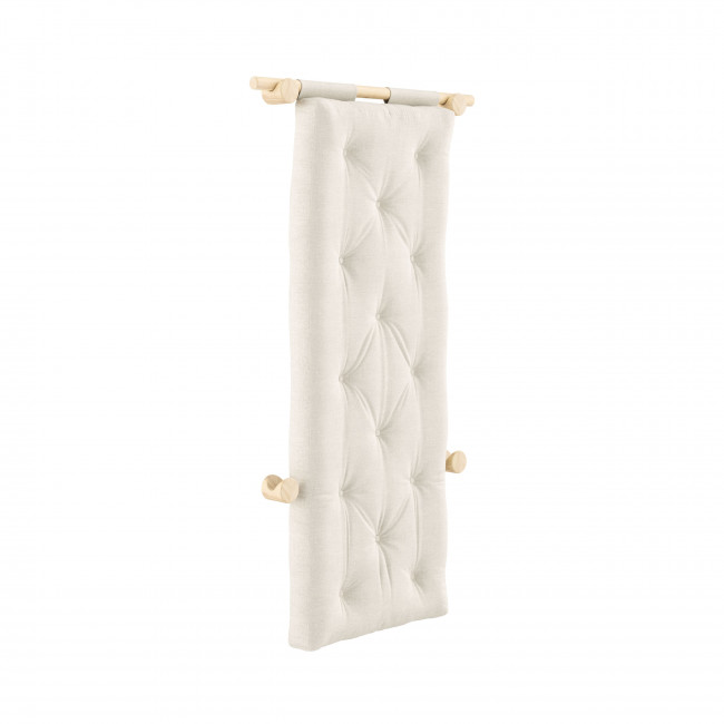 Hooked - Fauteuil convertible en lin et bois avec accroches murales