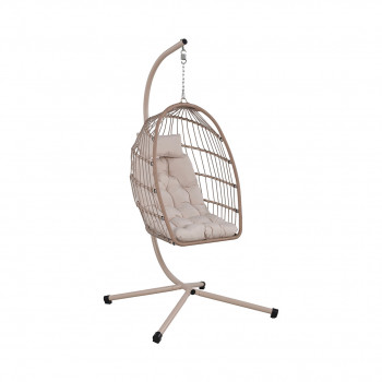 Sully - Fauteuil suspendu de jardin en corde et métal