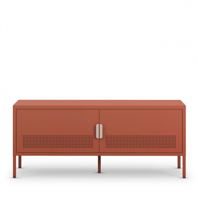 Adel - Meuble TV 2 portes en métal L120cm