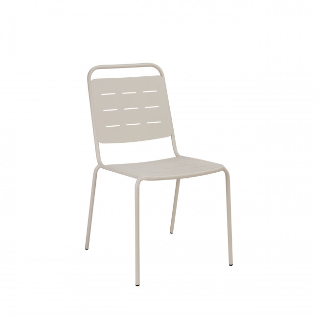 Aria - Lot de 4 chaises de jardin en métal