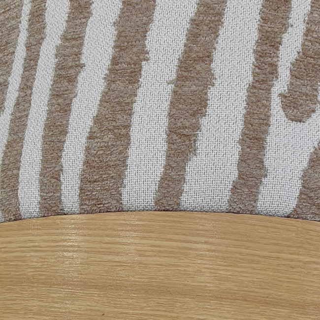 Wild - Pouf rond en tissu imprimé animal ø40cm