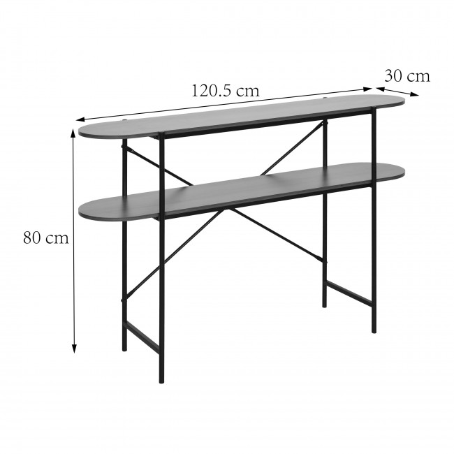 Janna - Console en bois et métal L120cm
