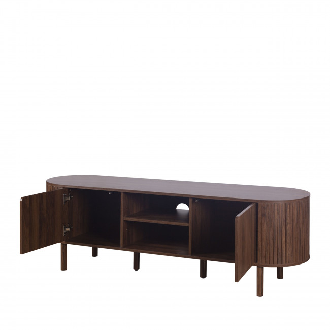 Alma - Meuble TV 2 portes en bois L160cm