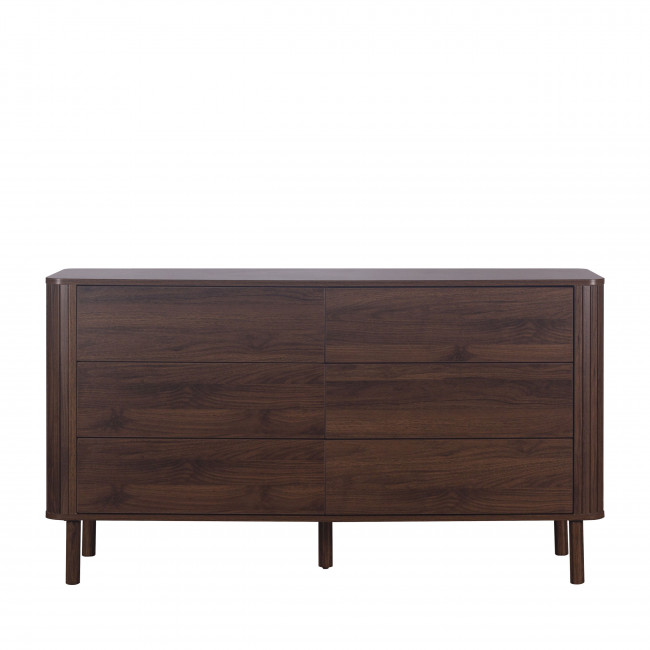Maya - Commode 6 tiroirs en bois L140cm