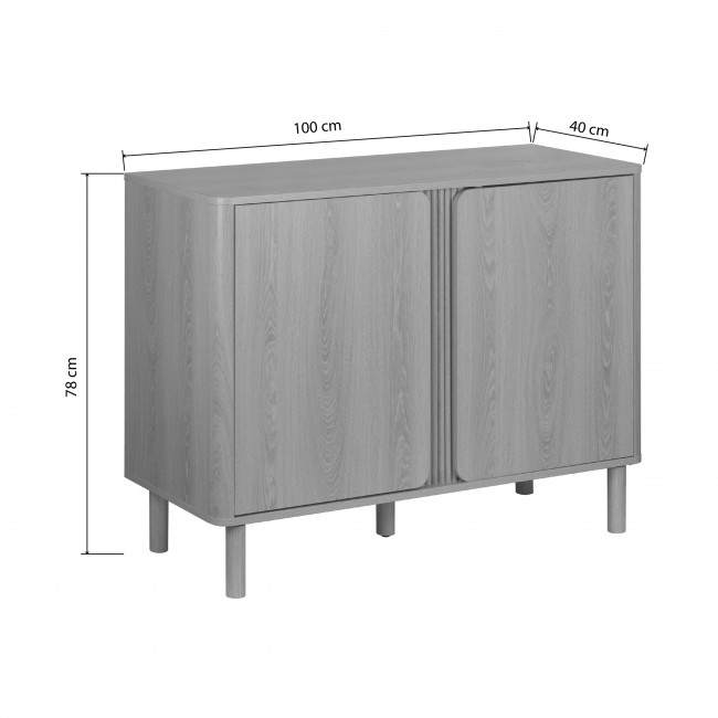Noa - Buffet 2 portes en bois L100cm