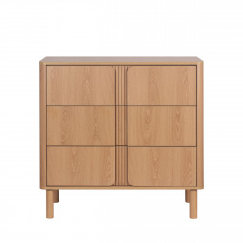 Noa - Commode 3 tiroirs en bois L80cm