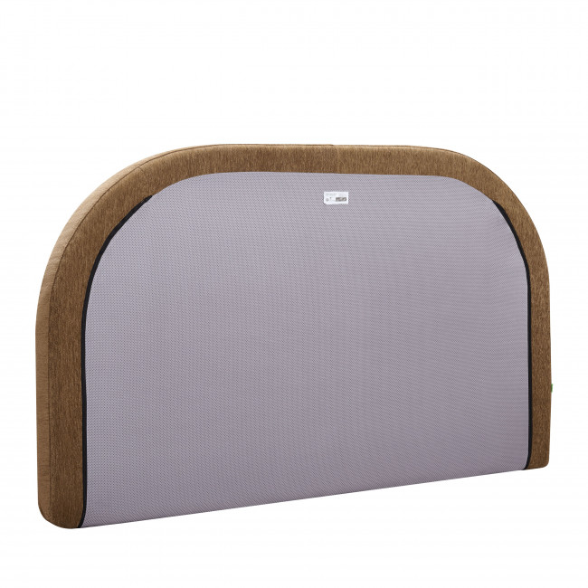Wayne - Tête de lit compressée en tissu demi-lune L 180 cm