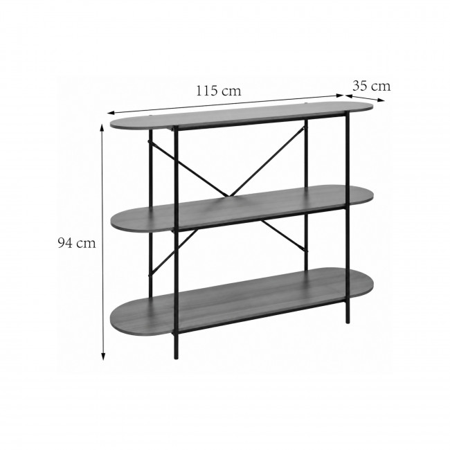 Janna - Etagère en bois et métal L115cm