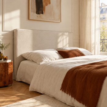 Lily - Tête de lit compressée en tissu L 160 cm