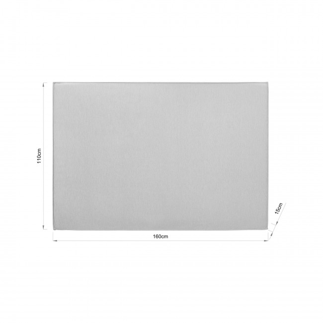 Lily - Tête de lit compressée en tissu L 160 cm