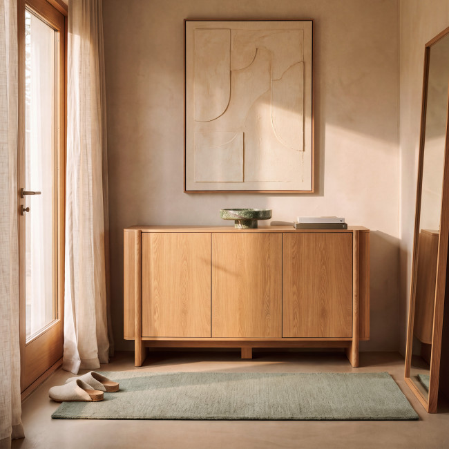 Oli - Buffet 3 portes en bois L 140 cm
