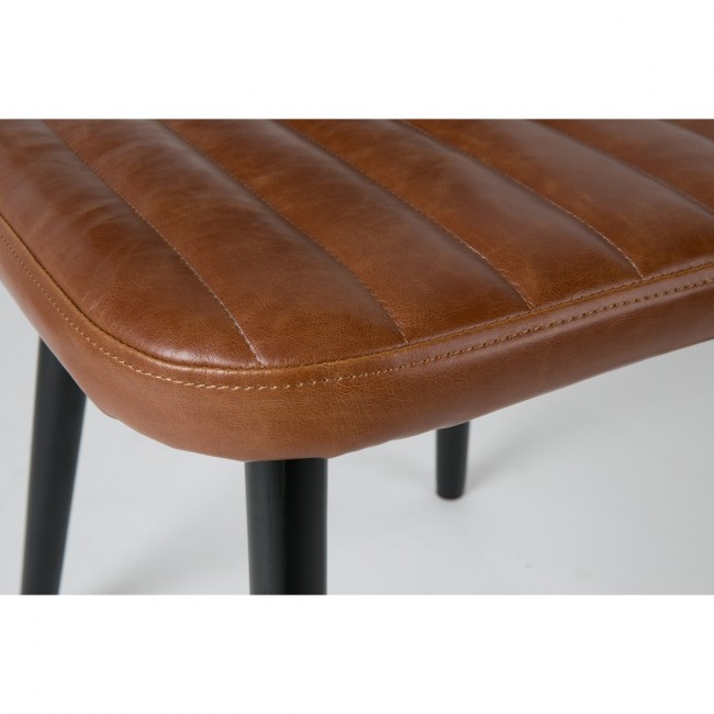 Chaise rétro capitonnée Jake Worn