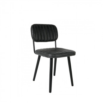 Chaise rétro capitonnée Jake Worn