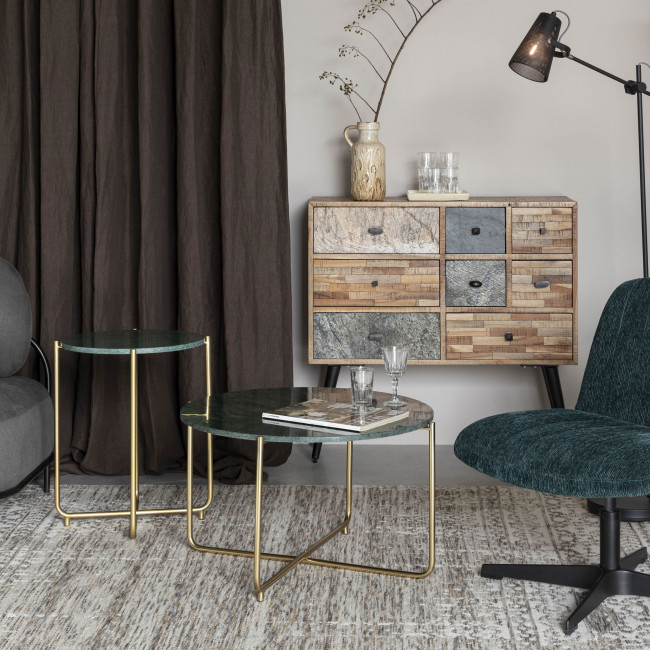 Timpa - Table basse en marbre ø70cm