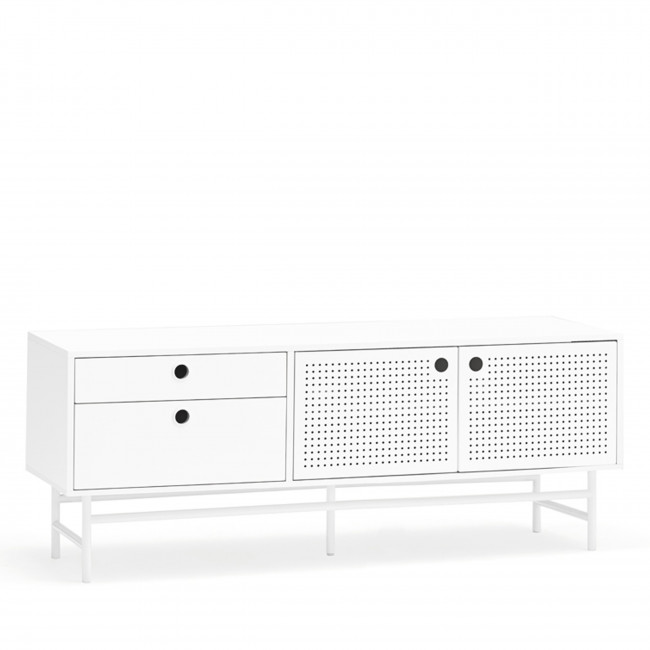 Punto - Buffet en bois 2 portes 2 tirroirs L140cm