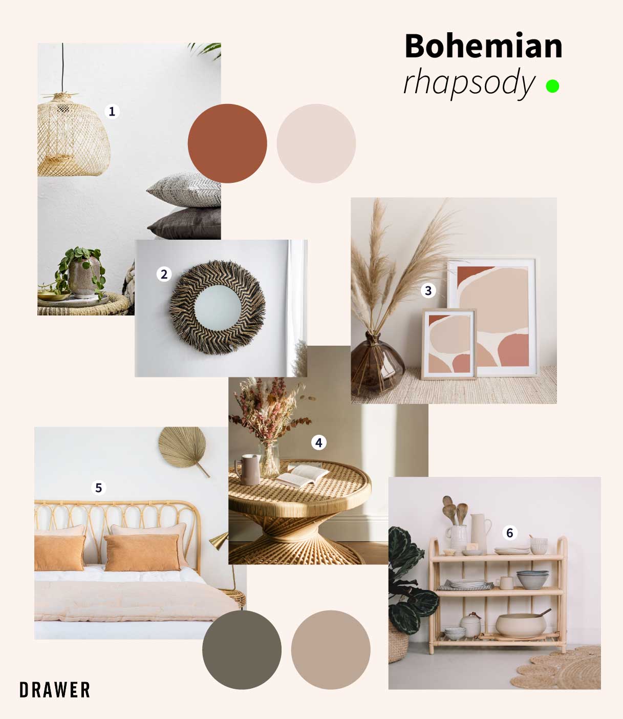 Inspiration D&eacute;co Boh&egrave;me chez Drawer